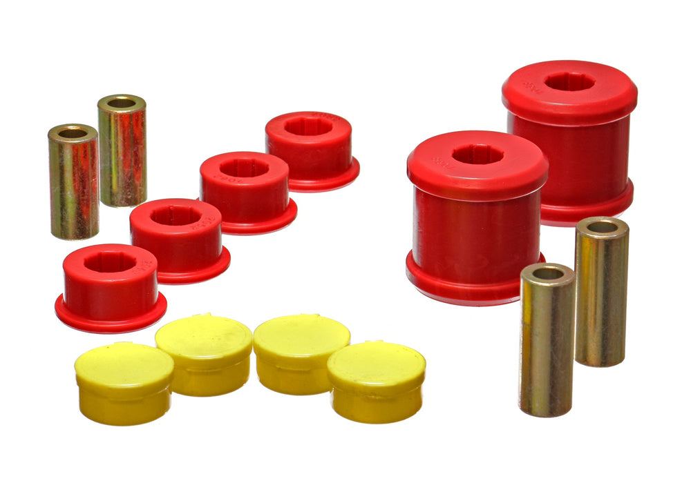 Energy Suspension 19.7101R Trailing Arm Bushing Set; Red; Rear; Performance Polyurethane; - Truck Part Superstore