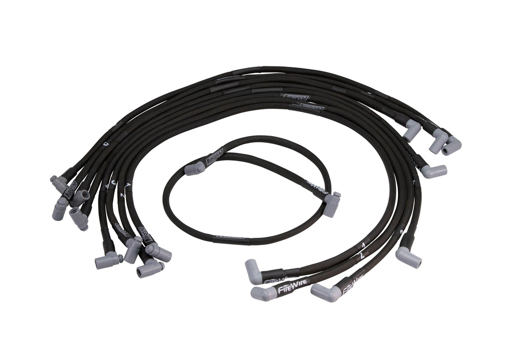 FAST 295-2401 Kit contains 8 wires. Spark plug boots are 90 degrees. Wrapped in Heat Sleeve. - Truck Part Superstore