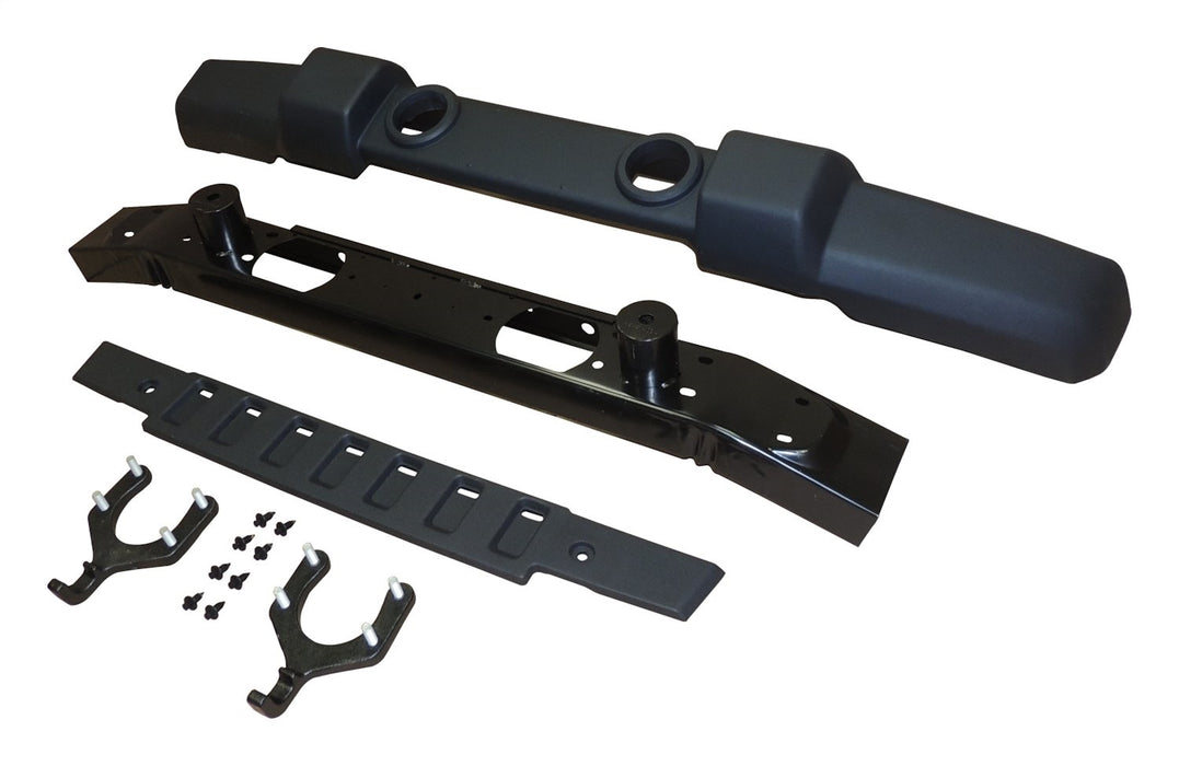 Crown Automotive Jeep Replacement 1FN67K Front Bumper Kit; Incl. Front Fascia/Bumper Beam/Frame Cover/2 Tow Hooks; - Truck Part Superstore