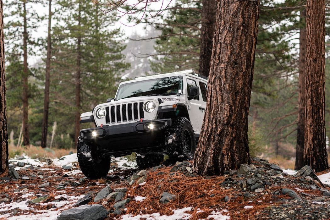 KC Hilites 506 Jeep JL/JT: Sahara G4 LED Clear Fog Sys - Truck Part Superstore