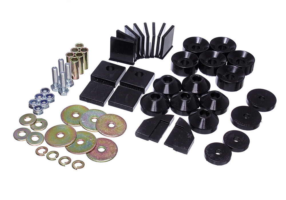 Energy Suspension 1.4101G Body Mount Set; Black; Performance Polyurethane; - Truck Part Superstore