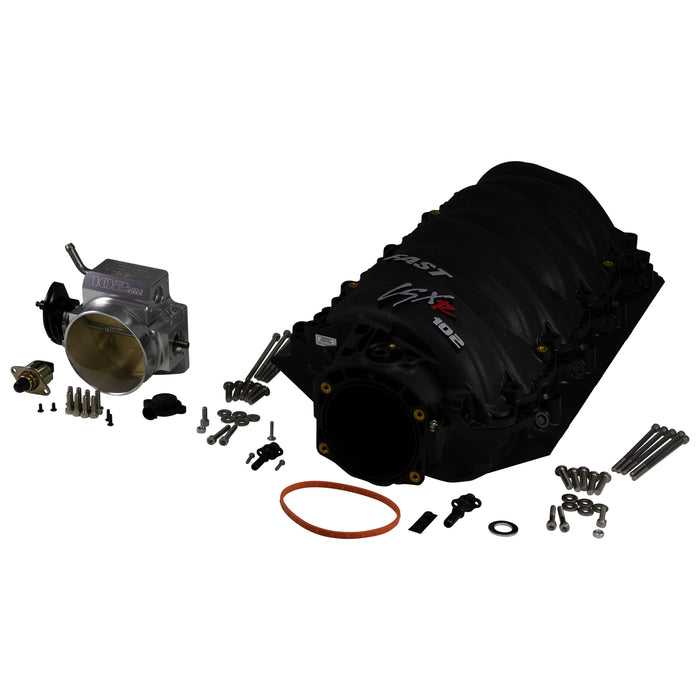 FAST 146102B-KIT LSXr 102mm LS3/L92 Intake Manifold + 102mm Big Mouth Billet Throttle Body Kit - Truck Part Superstore