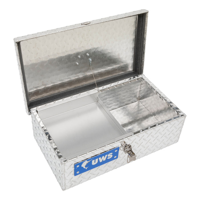 UWS TB-1 Bright Aluminum Tote Box (LTL Shipping Only) - Truck Part Superstore