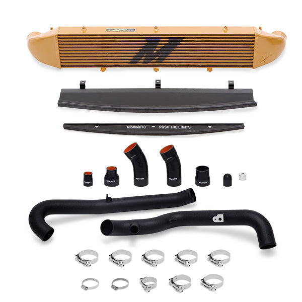Mishimoto MMINT-FIST-14KBG Ford Fiesta ST Performance Intercooler Kit, 2014-2019 Black Pipes, Gold Cooler - Truck Part Superstore