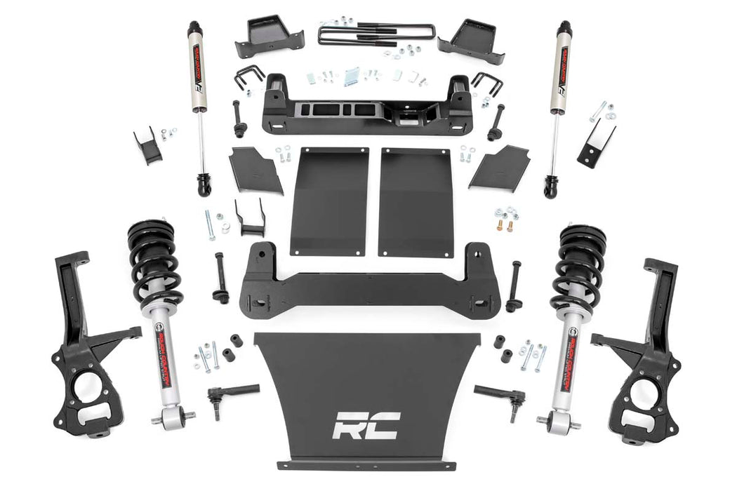 Rough Country 21771 6 Inch Suspension Lift Kit Lifted Struts & V2 19-20 Silverado 1500 4WD/2WD Rough Country - Truck Part Superstore