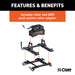 CURT 16671 Q20 Sliding 5th Wheel Hitch; 20K; Select Silverado; Sierra; 6.5ft. Bed Puck Syst - Truck Part Superstore
