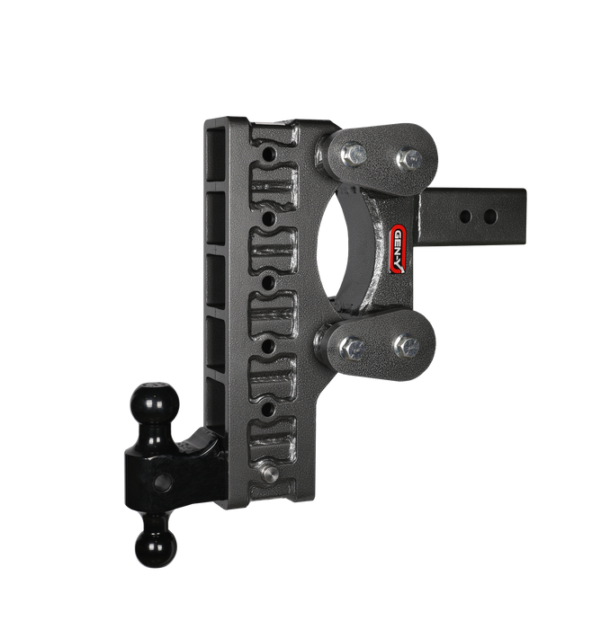GEN-Y Hitch GH-1816 The BOSS TORSION-FLEX 3" Shank 12" Drop 2.4K TW 21K Hitch & GH-061 Dual-Ball - Truck Part Superstore