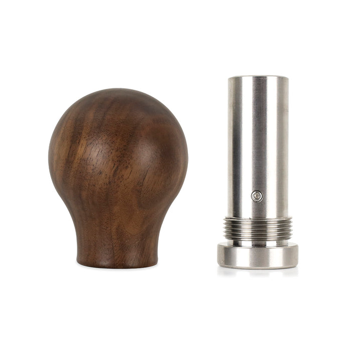 Mishimoto MMSK-WD-RWN Round Steel Core Wood Shift Knob, Walnut Wood - Truck Part Superstore