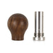 Mishimoto MMSK-WD-RWN Round Steel Core Wood Shift Knob, Walnut Wood - Truck Part Superstore