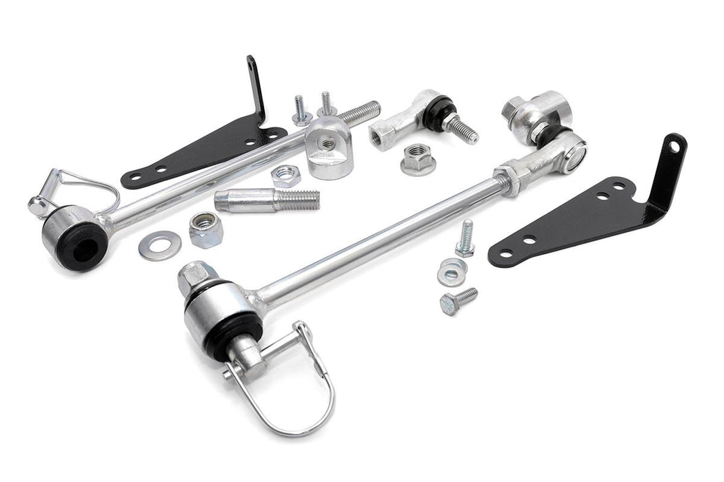 Rough Country 1142 Jeep Front Sway Bar Disconnects 4-6 Inch 97-06 4WD Jeep Wrangler TJ Rough Country - Truck Part Superstore