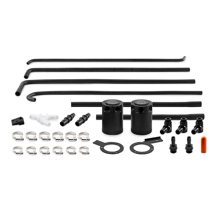 Mishimoto MMBCC-WRX-08SBE Baffled Oil Catch Can System, fits Subaru WRX 2008-2014 - Truck Part Superstore