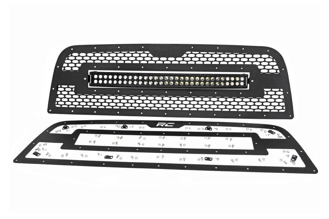 Rough Country 70152 Dodge Mesh Grille w/30 Inch Dual Row Black Series LED 13-18 RAM 2500/3500 Rough Country - Truck Part Superstore