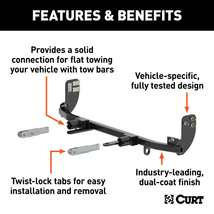 CURT 70116 Custom Tow Bar Base Plate; Select Chevrolet Sonic - Truck Part Superstore