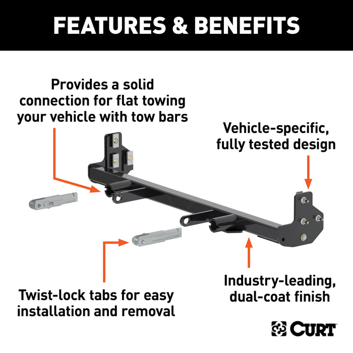 CURT 70109 Custom Tow Bar Base Plate; Select Chevrolet Equinox; GMC Terrain - Truck Part Superstore