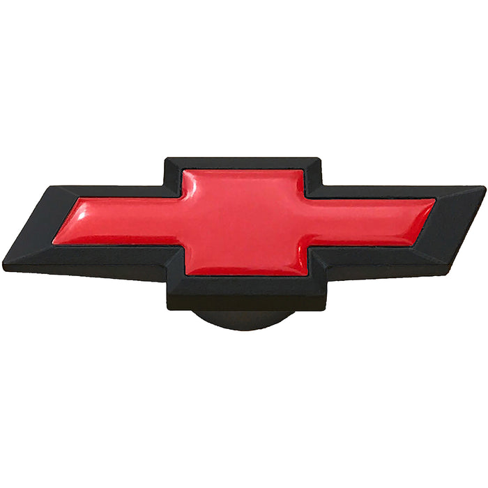 Proform 141-335 Extra-Large Air Cleaner Center Nut; Chevy Bowtie Style; Black Crinkle w/ Red - Truck Part Superstore