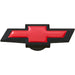 Proform 141-335 Extra-Large Air Cleaner Center Nut; Chevy Bowtie Style; Black Crinkle w/ Red - Truck Part Superstore