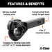 CURT 48005 Receiver-Mount Pintle Hook (2in. Shank; 10;000 lbs.; 2-1/2in. Lunette Rings) - Truck Part Superstore