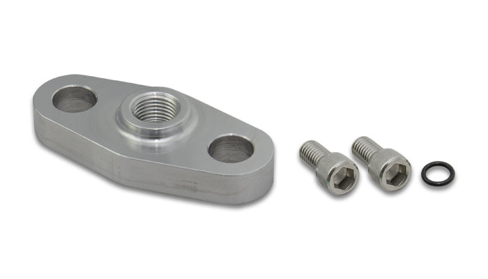 Vibrant Performance 19876 Oil Inlet Flange; for Garrett GT37 and GT40 Turbo;1/8 in. NPT Female Thread; - Truck Part Superstore
