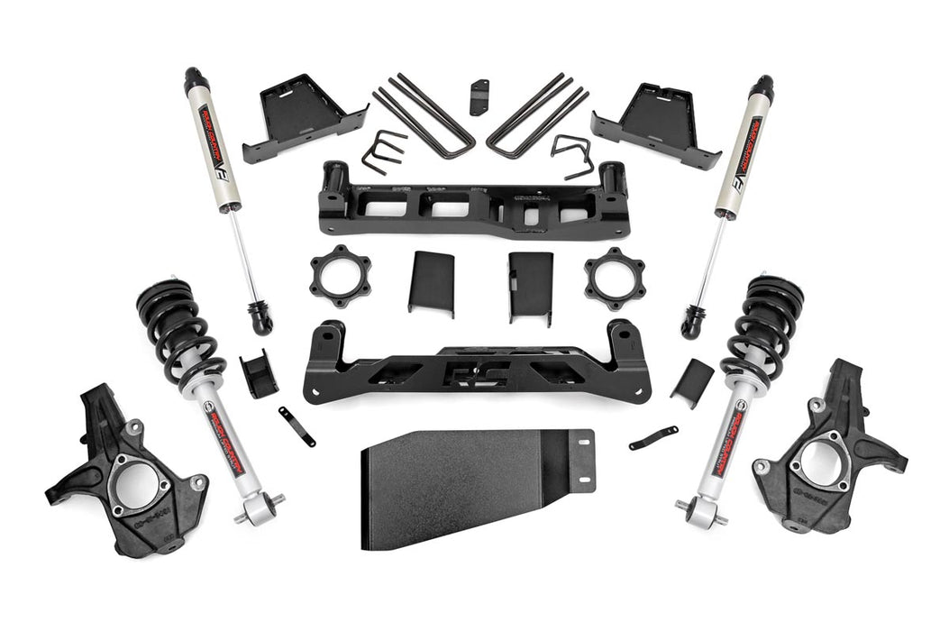 Rough Country 26471 7.5 Inch Suspension Lift Kit Lifted Struts & V2 Shocks 07-13 Silverado/Sierra 1500 Rough Country - Truck Part Superstore