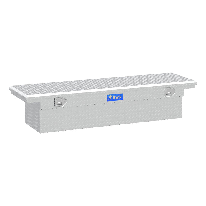 UWS TBS-69-LP Bright Aluminum 69in. Crossover Truck Tool Box; Low Profile (LTL Shipping Only) - Truck Part Superstore