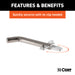 CURT 23581 1/2in. Swivel Hitch Pin (1-1/4in. Receiver; Stainless; Packaged) - Truck Part Superstore