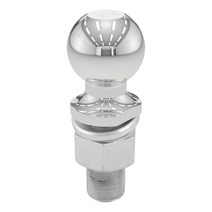 CURT 40076 2-5/16in. Trailer Ball (1-1/4in. x 3in. Shank; 6;000 lbs.; Chrome; Packaged) - Truck Part Superstore