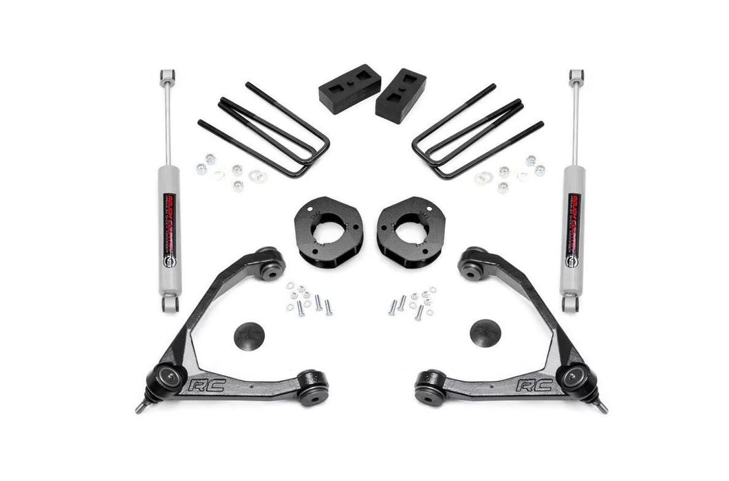 Rough Country 19831 3.5 Inch Suspension Lift Kit 07-16 Silverado/Sierra 1500 2WD Rough Country - Truck Part Superstore