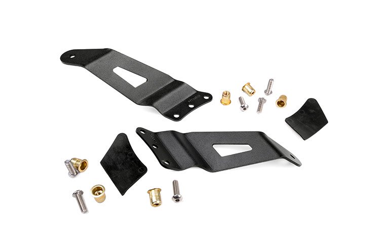Rough Country 70521 Upper Windshield 50 Inch Curved Light Bar Mounts Silverado/Sierra Rough Country - Truck Part Superstore