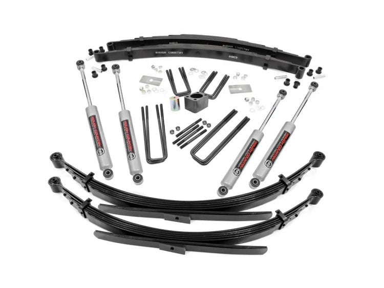 Rough Country 341.2 4 Inch Suspension Lift System Dana 60 86-89 W100 81-93 W250/W350 78-80 W200/W300 77-93 W150 Rough Country - Truck Part Superstore