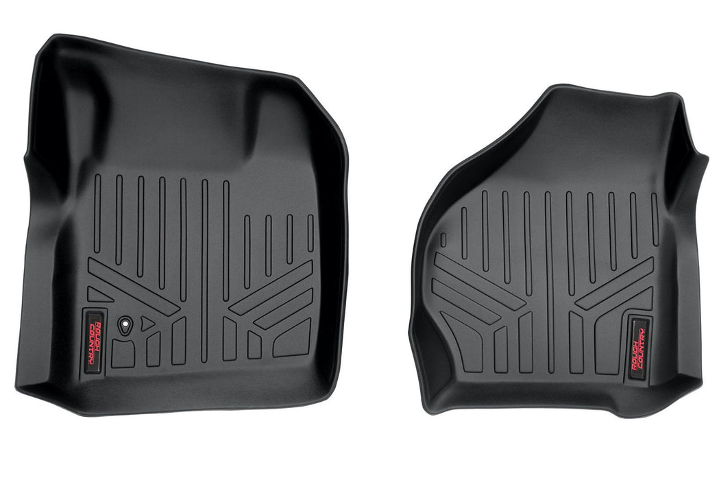 Rough Country M-5200 Heavy Duty Floor Mats (Front 99-07 Ford Super Duty Crew Cab) Rough Country - Truck Part Superstore