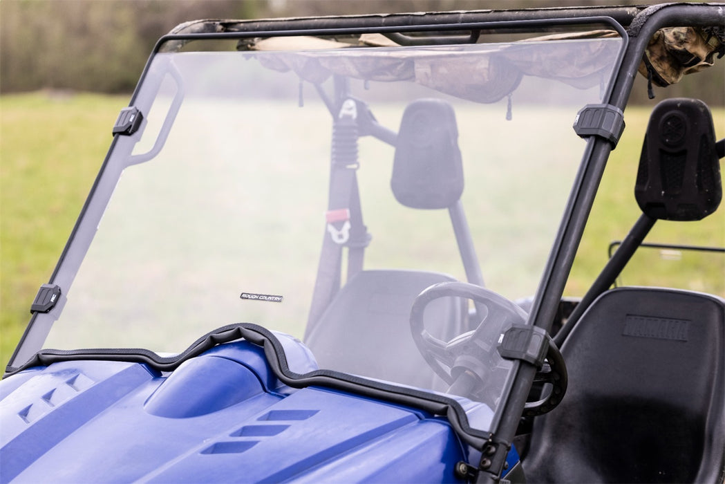 Rough Country 98141240 Full Windshield Scratch Resistant Yamaha Rhino 450 (06-08)/Rhino 660 (04-07)  Rough Country - Truck Part Superstore