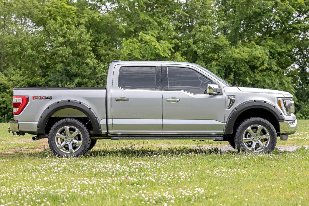 Rough Country L-F20911 2021 Ford F-150 Pocket Style Fender Flares Rivets Rough Country - Truck Part Superstore