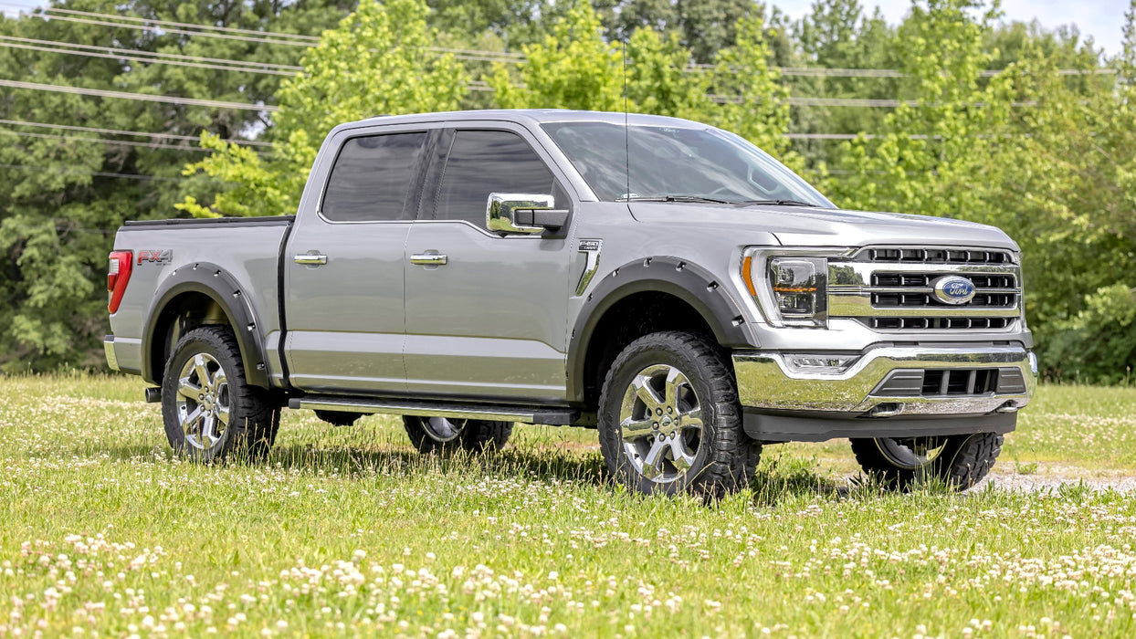 Rough Country L-F20911 2021 Ford F-150 Pocket Style Fender Flares Rivets Rough Country - Truck Part Superstore