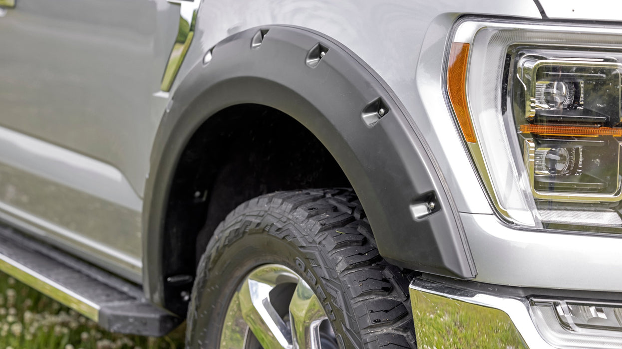 Rough Country L-F20911 2021 Ford F-150 Pocket Style Fender Flares Rivets Rough Country - Truck Part Superstore