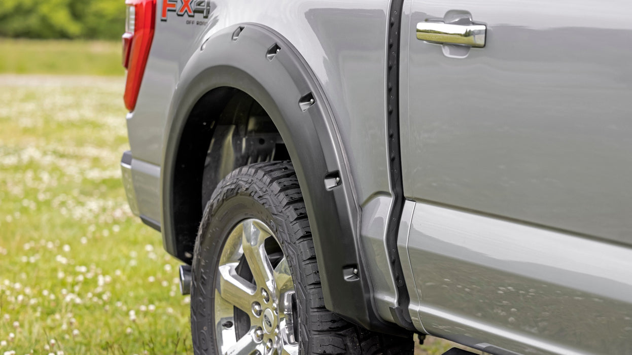 Rough Country L-F20911 2021 Ford F-150 Pocket Style Fender Flares Rivets Rough Country - Truck Part Superstore