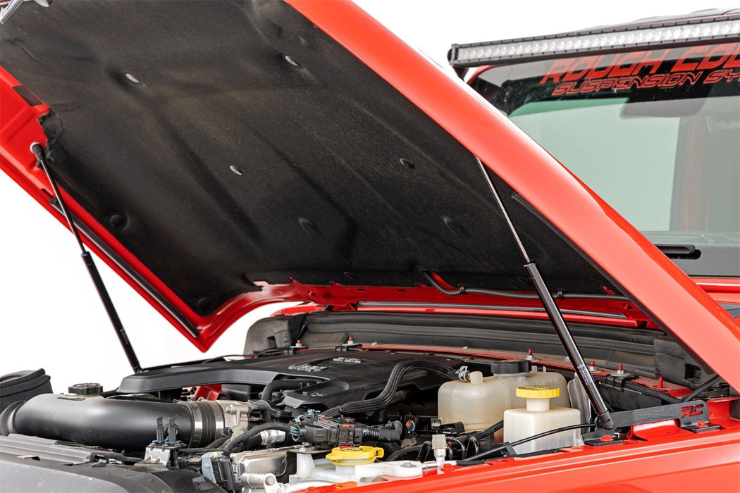 Rough Country 10629 Hydraulic Hood Assist 20-22 Jeep Gladiator JT/18-22 Wrangler JL Rough Country - Truck Part Superstore