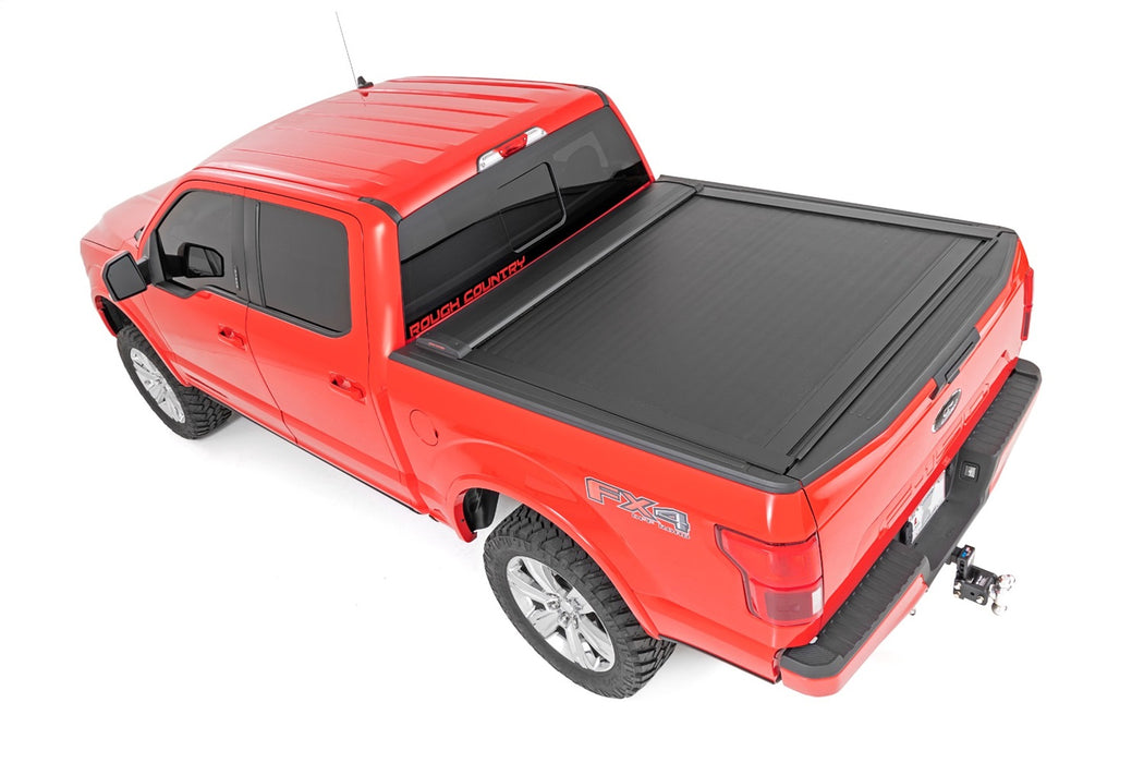 Rough Country 46410551 Retractable Bed Cover 5.7 Foot Bed 21-22 Ford F-150 2WD/4WD Rough Country - Truck Part Superstore