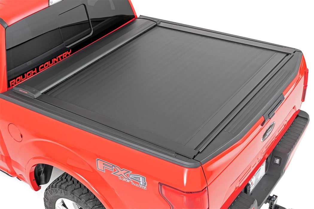 Rough Country 46410551 Retractable Bed Cover 5.7 Foot Bed 21-22 Ford F-150 2WD/4WD Rough Country - Truck Part Superstore