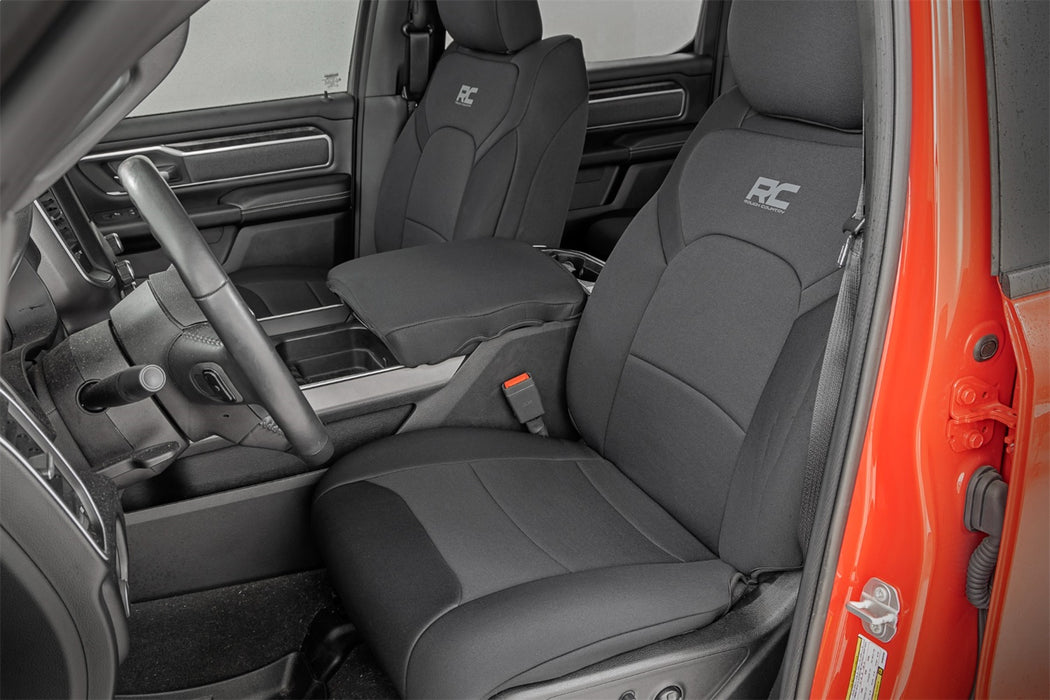 Rough Country 91041 Seat Covers Bucket Seats Front and Rear 19-22 Ram 1500 2WD/4WD Rough Country - Truck Part Superstore