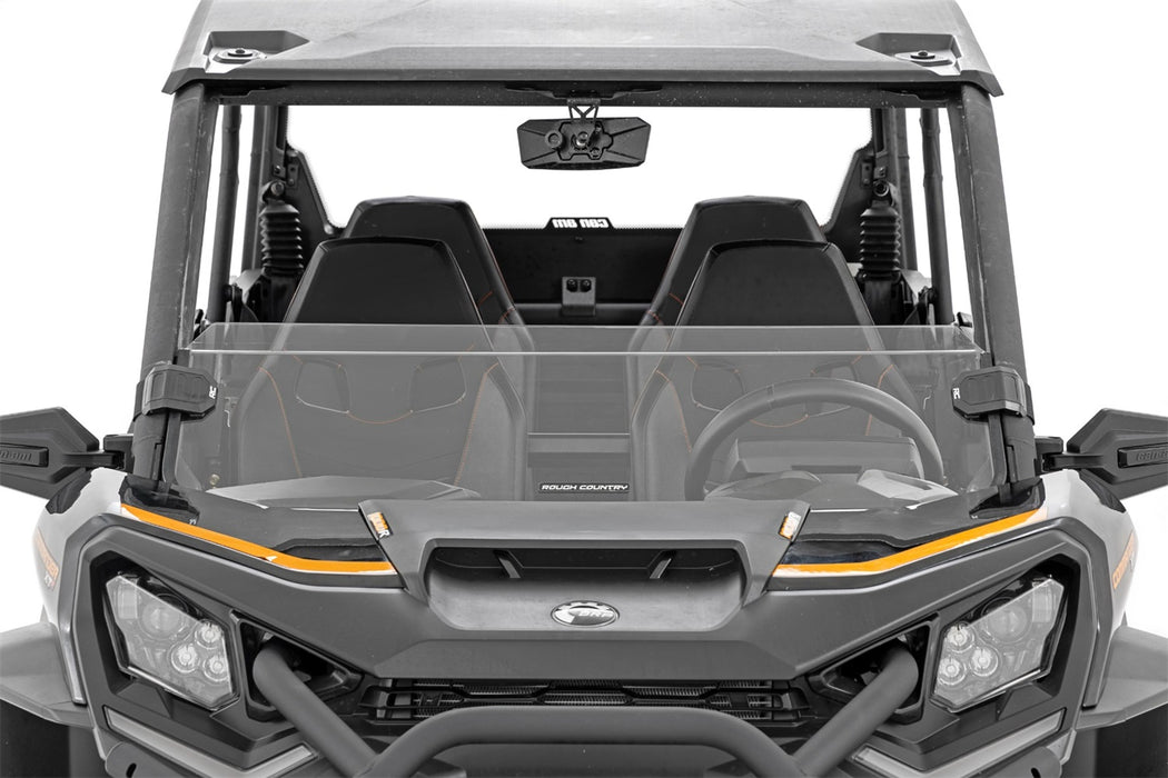Rough Country 98102231 Half Windshield Scratch Resistant Can-Am Commander XT (21-22) Rough Country - Truck Part Superstore