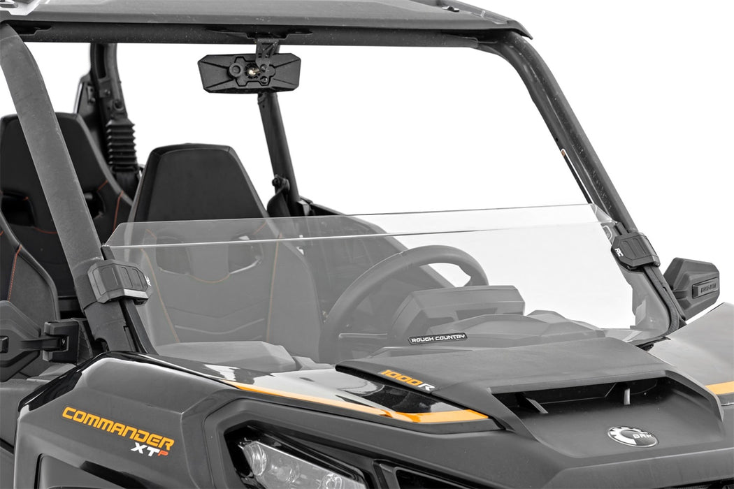 Rough Country 98102231 Half Windshield Scratch Resistant Can-Am Commander XT (21-22) Rough Country - Truck Part Superstore