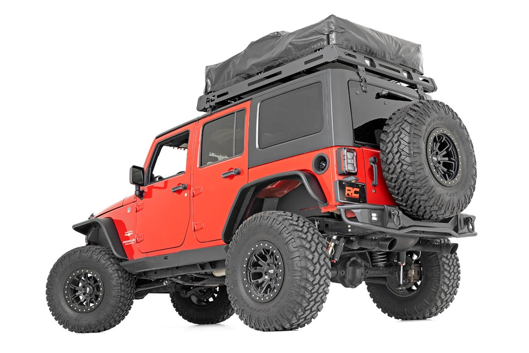 Rough Country 90800 Rock Sliders Heavy Duty 4-Door 07-18 Jeep Wrangler JK 4WD Rough Country - Truck Part Superstore