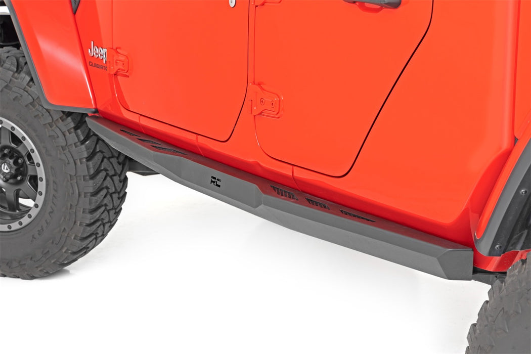 Rough Country 90802 Rock Sliders Heavy Duty l 20-22 Jeep Gladiator JT 4WD Rough Country - Truck Part Superstore