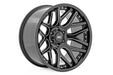 Rough Country 95221011M 95 Series Wheel One-Piece Gloss Black Machined 22x10 8x170 -19mm Rough Country - Truck Part Superstore