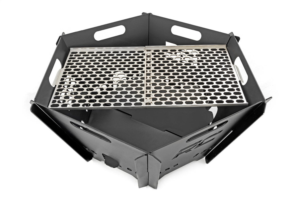Rough Country 117517 Overland Collapsible Fire Pit Stainless Steel Grill Grate Rough Country - Truck Part Superstore