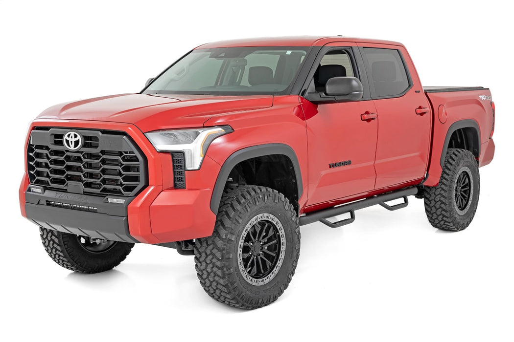 Rough Country 72002 Nerf Steps Cab Length Crew Max Toyota Tundra 2WD/4WD (22-23) Rough Country - Truck Part Superstore