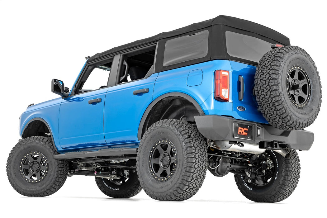 Rough Country 21011 Oval Nerf Step 4.5 Inch 4-Door Black 21-22 Ford Bronco 4WD Rough Country - Truck Part Superstore