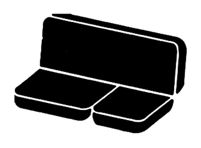 FIA OE32-14 GRAY Oe™ Custom Seat Cover; Tweed; Gray; Split Cushion 40/60; Solid Backrest; - Truck Part Superstore