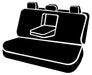 FIA SL62-59 BLK/BLK LeatherLite™ Custom Seat Cover; Bench Seat; Solid Black; - Truck Part Superstore