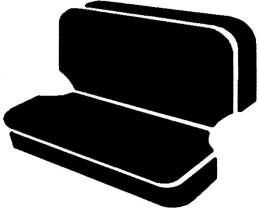 FIA SP82-71 BLACK Seat Protector™ Custom Seat Cover; Poly-Cotton; Black; Bench Seat; - Truck Part Superstore